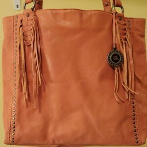 The Sak Coral Fringe Large Tote Bag